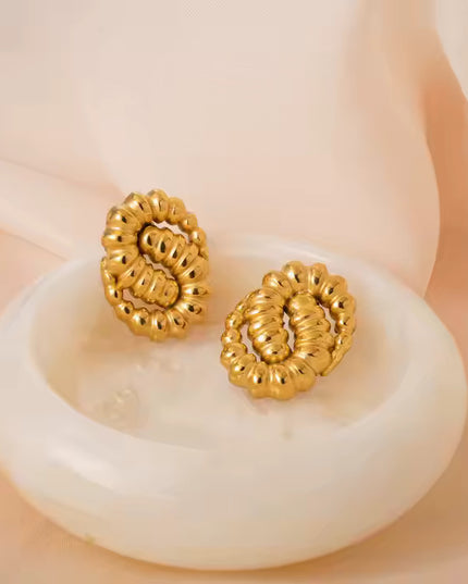 GOLDEN SERPENTINE EARRINGS