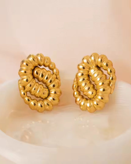 GOLDEN SERPENTINE EARRINGS