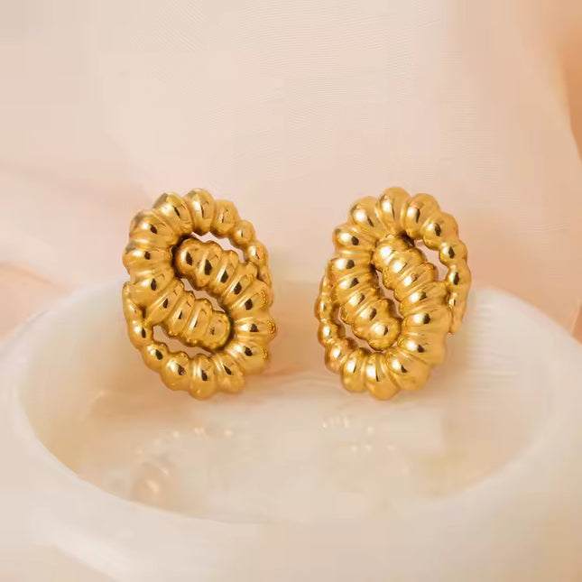 GOLDEN SERPENTINE EARRINGS