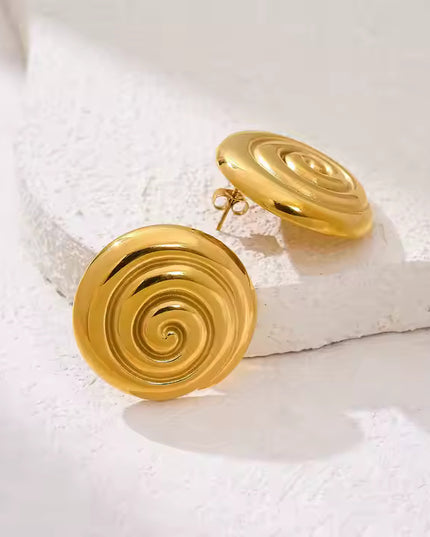 GOLDEN SPIRAL EARRINGS